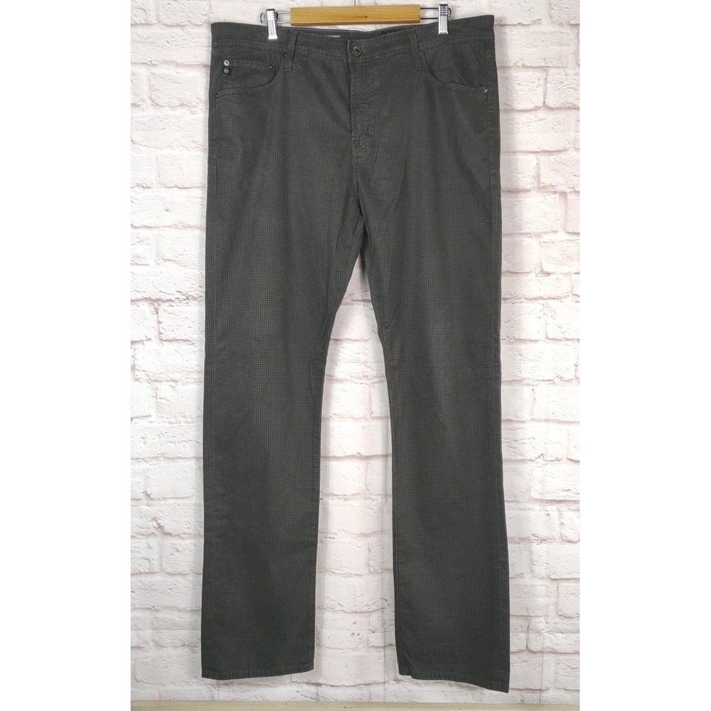 AG Adriano Goldschmied The Everett Pants Mens 38x34 Slim Houndstooth Act 40x34